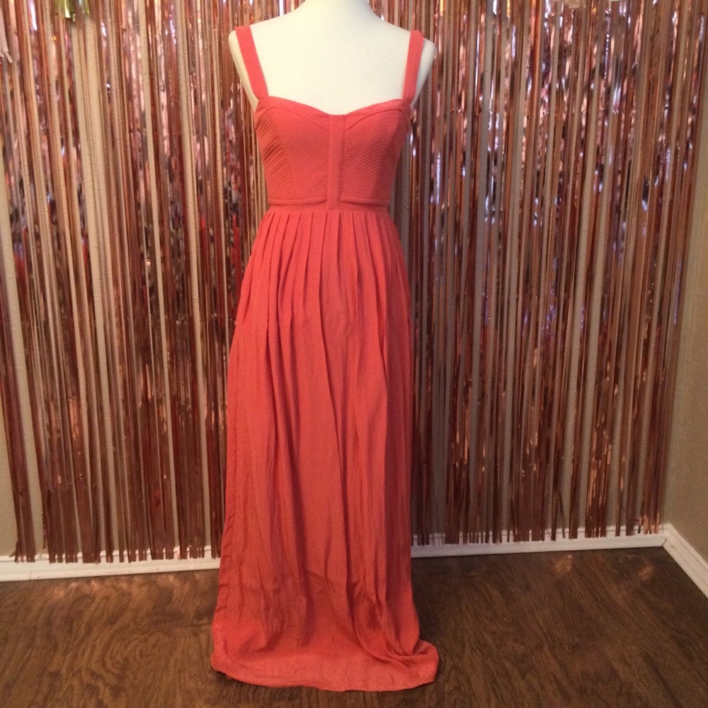 Parker Orange Pink Maxi Dress